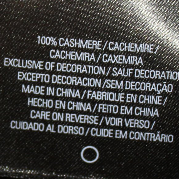 Elie Tahari Cashmere Black Cardigan crew neck with Crystal neck Decoratio size M - Picture 8 of 9